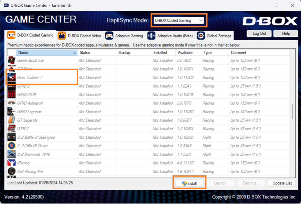 How to activate DBOX haptics in Gran Turismo 7